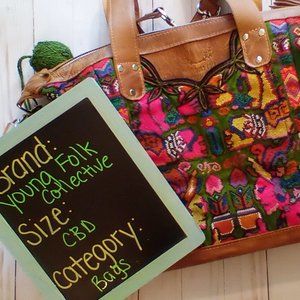 Young Folk Collective CDB; huipil bag with straps